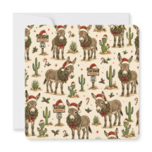 Cartes de vœux de Noël d'Oatman Burro Route 66