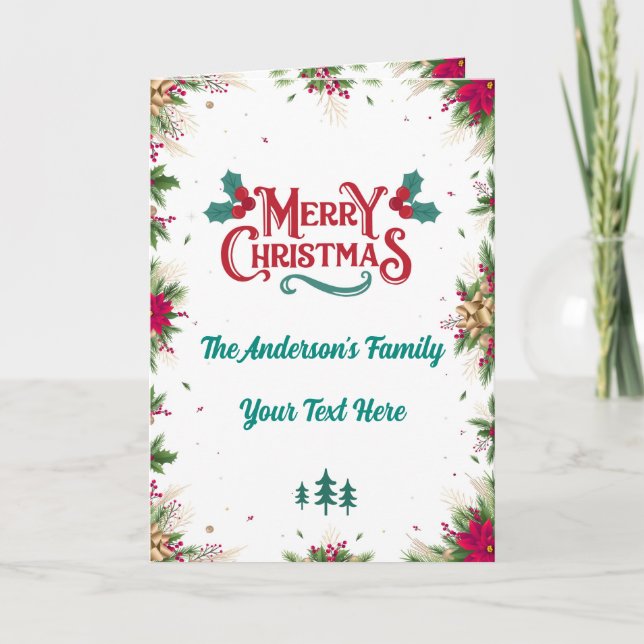 Cartes de voeux de Noël personnalisées (Devant)