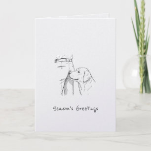 Cartes de vœux de Noël pour amoureux de chiens drô