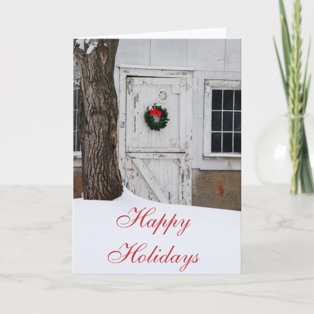 Cartes de voeux de Noël Simple Country (Devant)