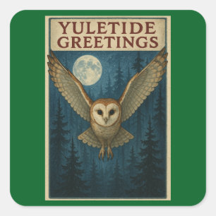 Cartes de vœux de Noël Stickers Carrés