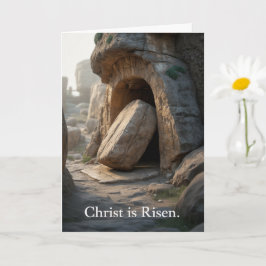 Cartes de vœux de Pâques Christ est ressuscité en