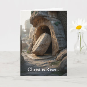 Cartes de vœux de Pâques Christ est ressuscité en