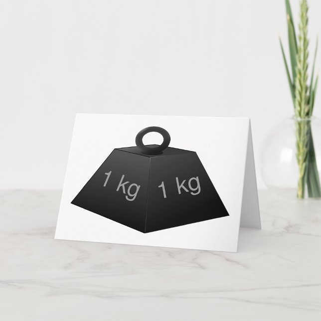 Cartes de voeux de poids 1 KG (Créateur téléchargé)