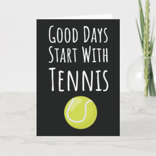 Cartes de vœux de tennis pour fan de joueur de spo