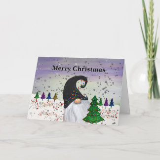 Cartes de vœux de vacances de Noël Gnome