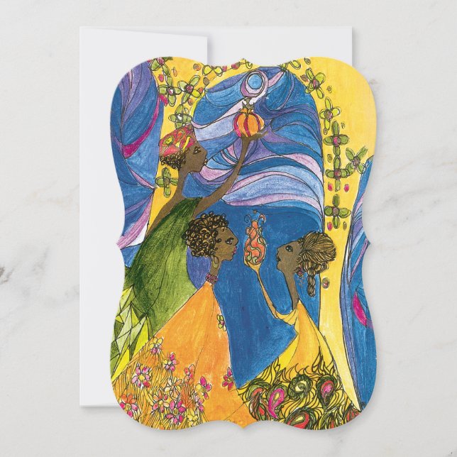 Cartes de voeux de vacances plates (Devant)