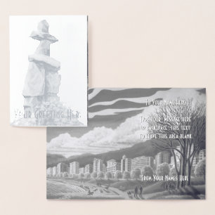Cartes de voeux de Vancouver Canada sur mesure Arg