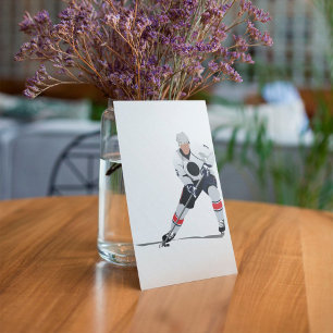 Cartes de voeux du joueur de hockey sur glace