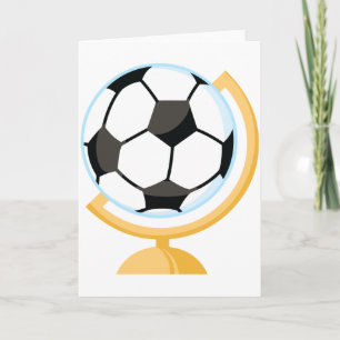 Cartes de voeux du monde du ballon de football
