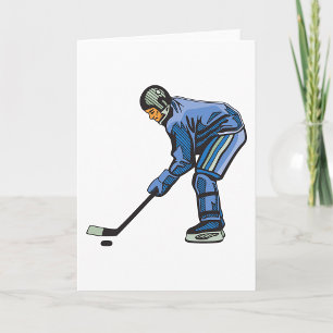 Cartes de voeux du temps de hockey sur glace