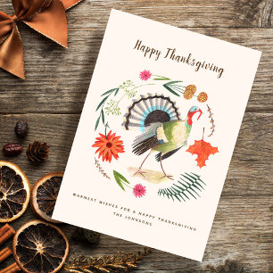 Cartes de voeux du thanksgiving   de la Turquie  