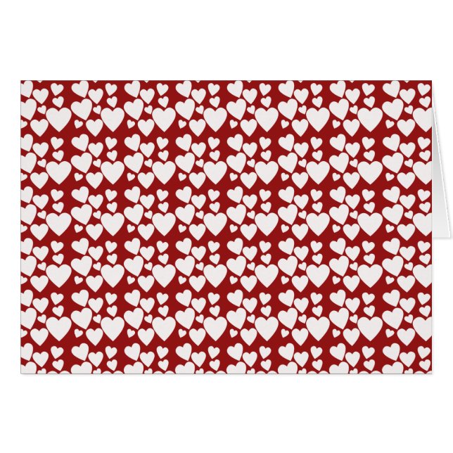 Cartes de voeux et cartes de voeux Heart Valentine (Devant horizontal)