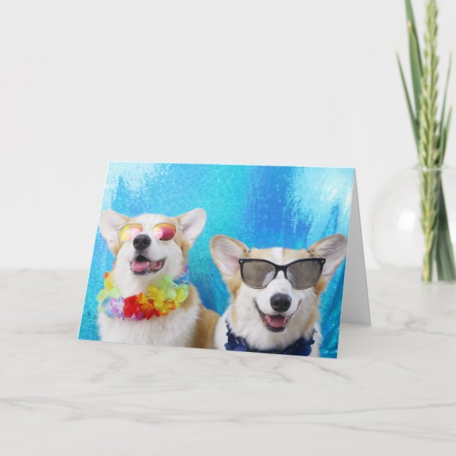 Cartes de voeux et enveloppes de Corgis de Lovin (Devant)