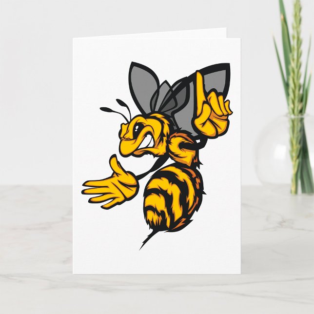 Cartes de voeux Fierce Bee (Créateur téléchargé)