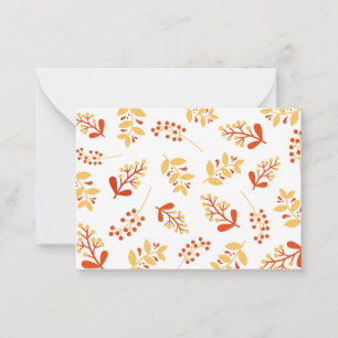 Cartes de vœux florales rétro d'automne 2