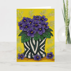 Cartes de voeux Funky Floral