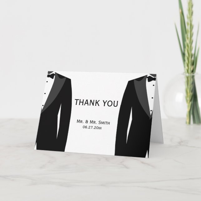 Cartes de voeux gaies blanches noires de Merci de (Devant)