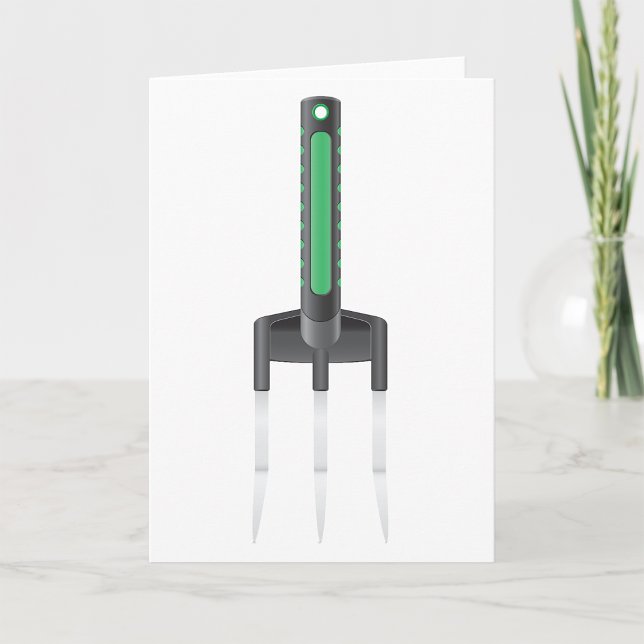 Cartes de voeux Garden Fork (Créateur téléchargé)