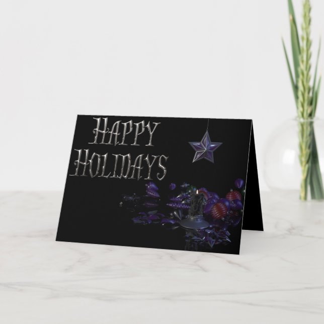 Cartes de voeux gothiques bonnes fêtes (Devant)