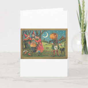 Cartes de voeux Halloween vintage Affiches classiq