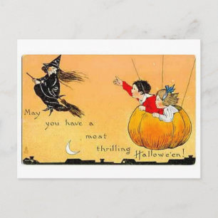 Cartes de voeux Halloween vintage Affiches classiq