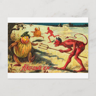 Cartes de voeux Halloween vintage Affiches classiq