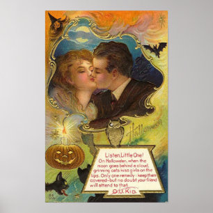 Cartes de voeux Halloween vintage Affiches classiq