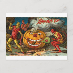 Cartes de voeux Halloween vintage Affiches classiq