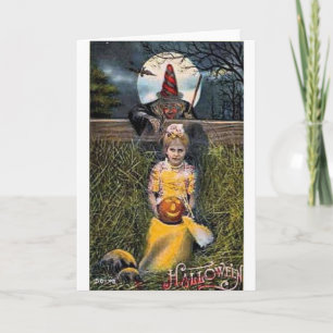 Cartes de voeux Halloween vintage Affiches classiq
