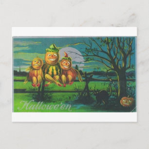 Cartes de voeux Halloween vintage Affiches classiq