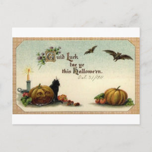 Cartes de voeux Halloween vintage Affiches classiq