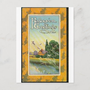 Cartes de voeux Halloween vintage Affiches classiq