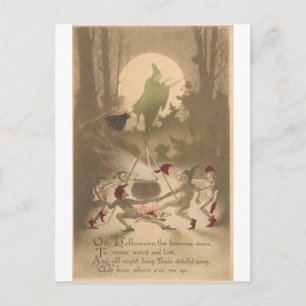 Cartes de voeux Halloween vintage Affiches classiq