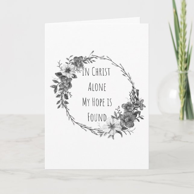 Cartes de vœux In Christ Alone (Devant)