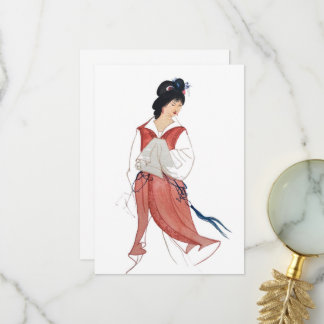 Cartes de voeux Japonaises Geisha