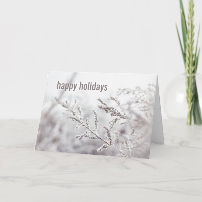 Cartes de vœux joyeuses fêtes pour employés (Devant)