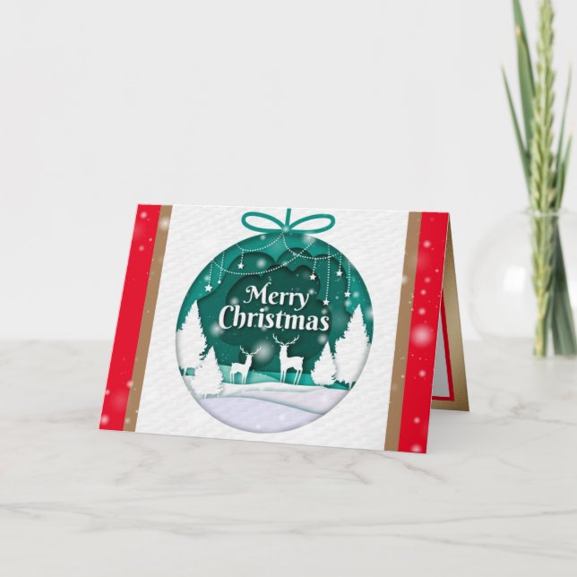 Cartes de voeux Joyeuses Noël Carte de jours férié (Devant)