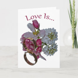 Cartes de voeux. L'amour est...