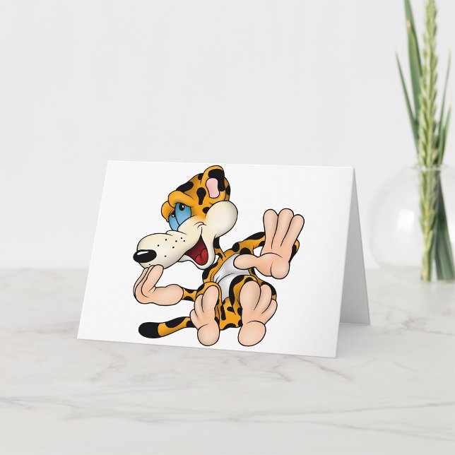 Cartes de voeux Laughing Leopard (Créateur téléchargé)