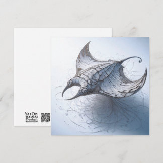 Cartes de voeux Manta-Ray papier Rolled Magazine