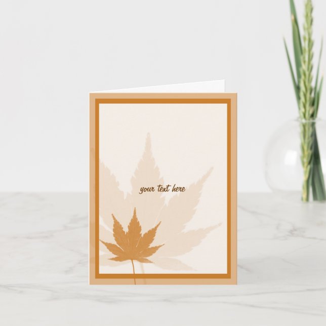 Cartes de vœux Maple Leaf (Devant)