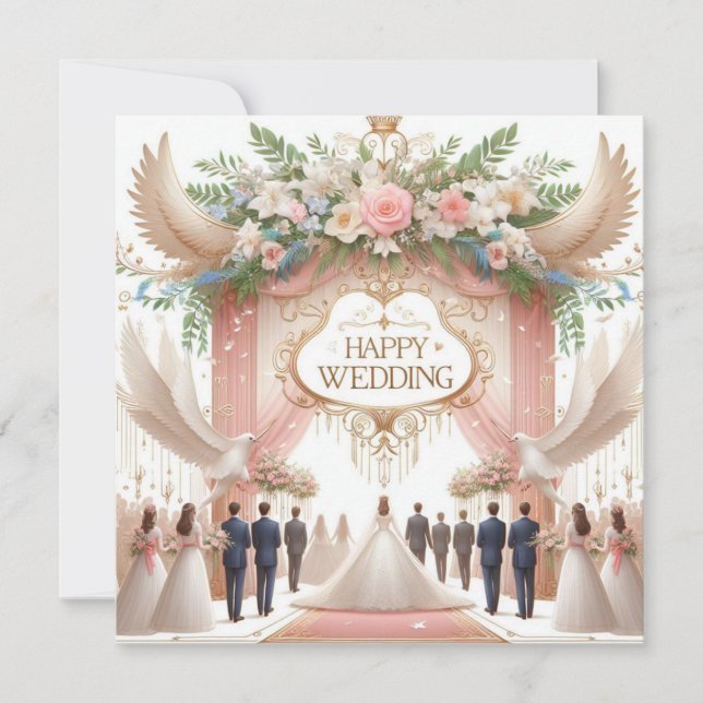Cartes de voeux Mariages joyeuses (Devant)