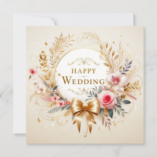 Cartes de voeux Mariages joyeuses (Devant)
