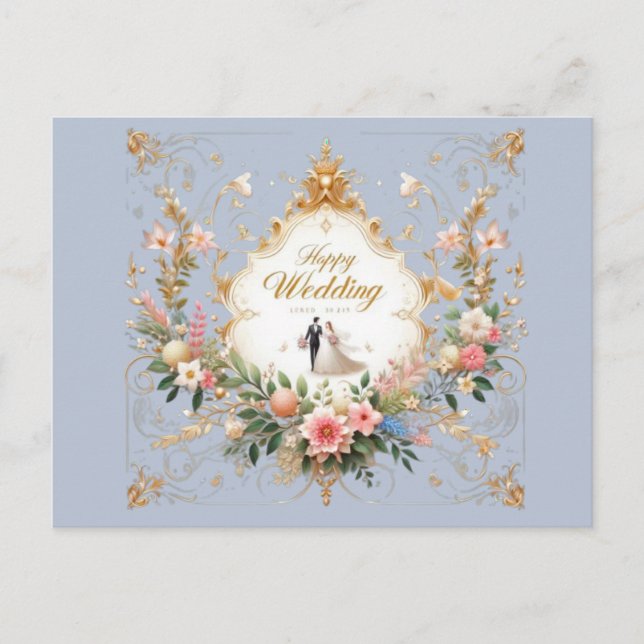 Cartes de voeux Mariages joyeuses (Devant)