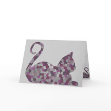 Cartes de voeux Mauve CrystalKatz
