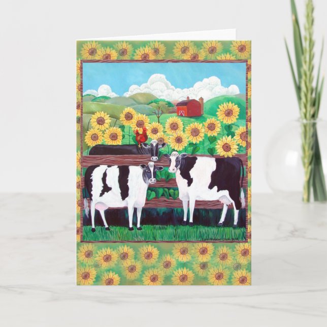 Cartes de voeux Moooooo Cows (Devant)