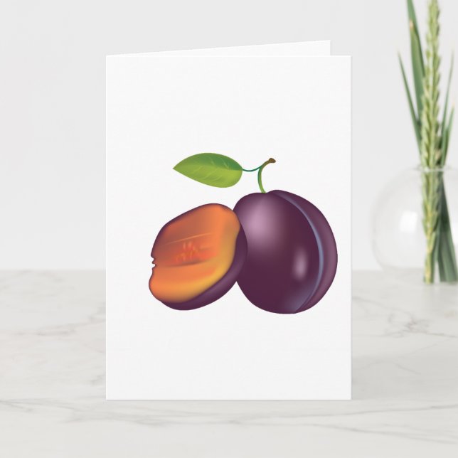 Cartes de voeux Open Plum tranchées (Devant)