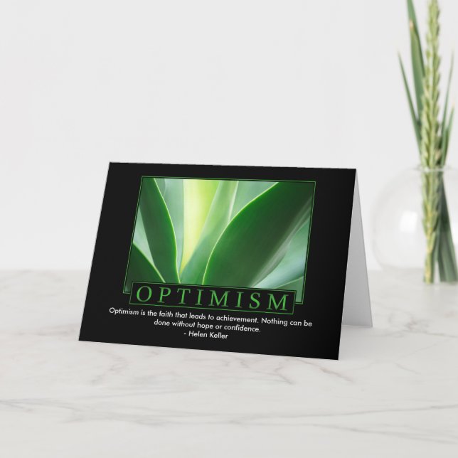 Cartes de voeux optimistes (Devant)