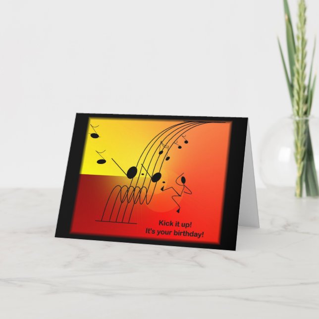 Cartes de voeux orientées d'anniversaire de (Devant)